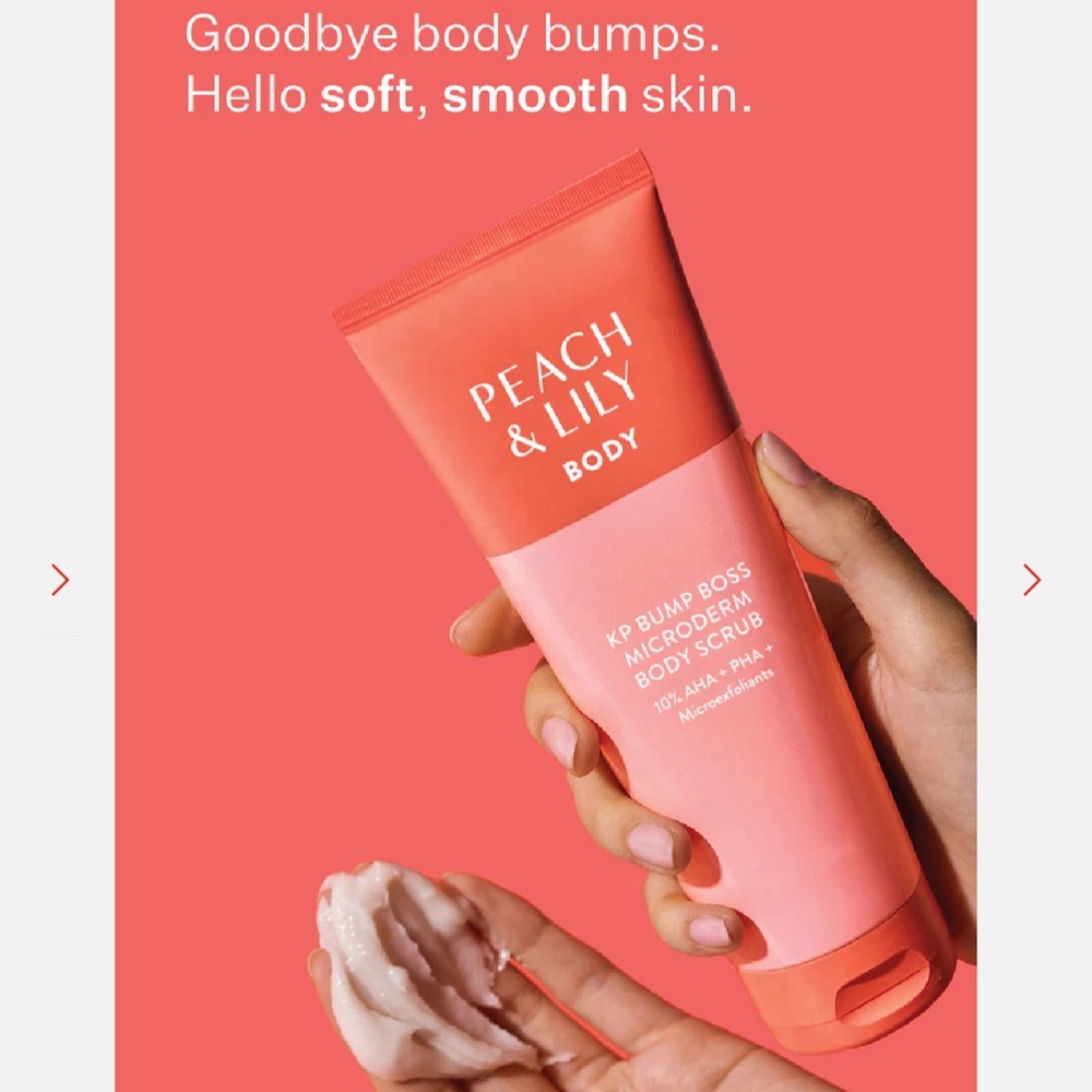 NWT Peach & Lily KP Bump Boss Microderm Body Scrub